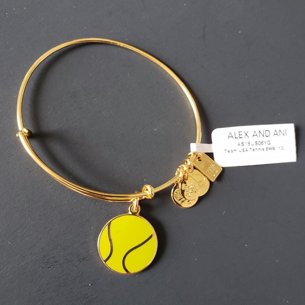 NWT Alex and Ani gold tennis bracelet  728